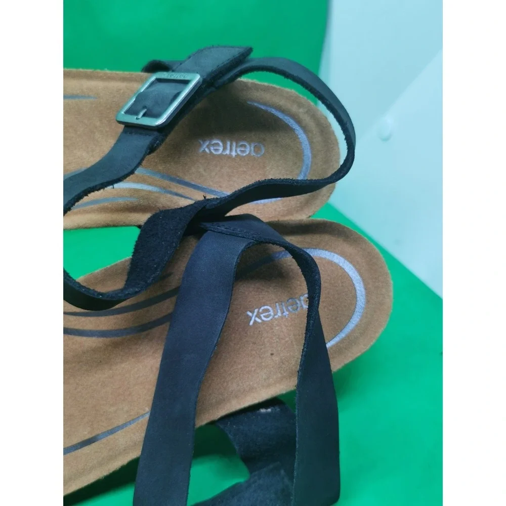 Aetrex Women's Lexa Orthopedic Ankle Strap Arch Support Wedge Sandals Size 10